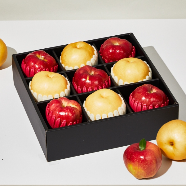 [청과원] 사과 & 배 프리미엄 선물세트 (사과5입, 배4입, 4.1kg 내외)